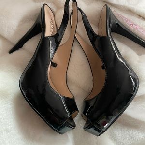Guess open toe sling back heels size 11
